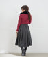 【新色追加】 ウール調タックスカート