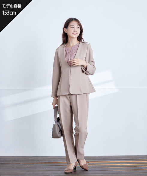 【ストレッチジョーゼット】フレアジャケット