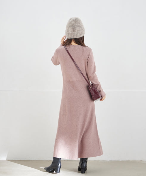 選べる着丈 ニットワンピース