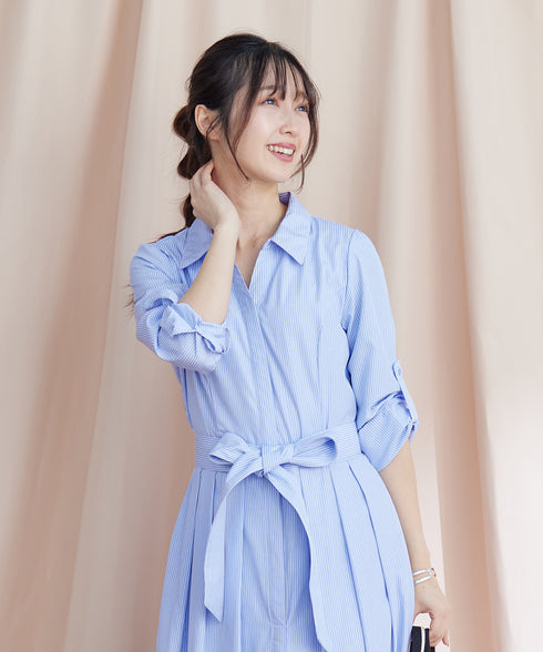 【新色追加】シャツワンピース