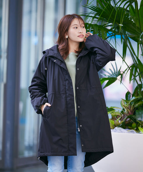 【安田美沙子さん着用】ウォーマル中綿フーデッドコート