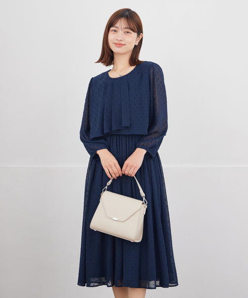 シフォンドレープワンピース