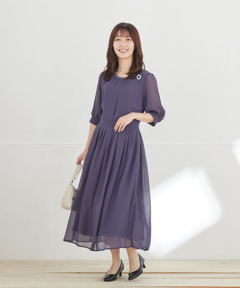【新色追加】 シフォンワンピース