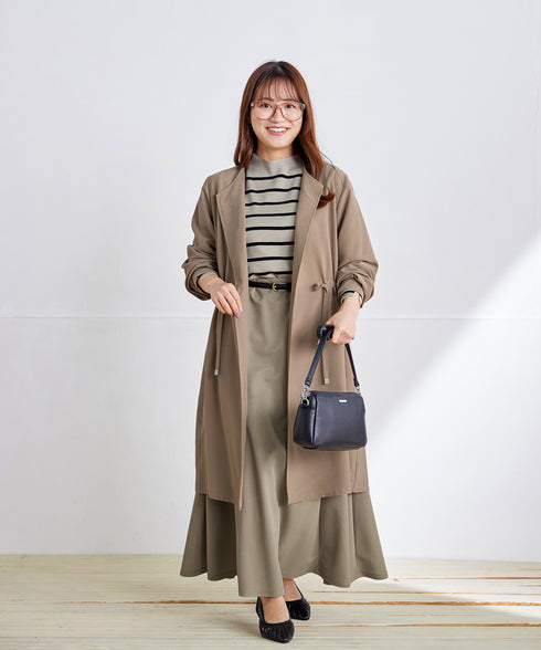 タックヨーク着流しパフスリ-ブコート