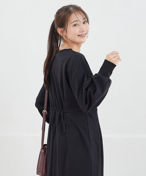 【吸水発熱 / 静電気防止】ポンチタックワンピース