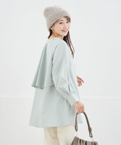 バックフレアヨークチュニック