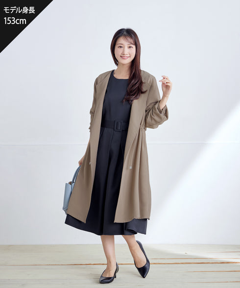 タックヨーク着流しパフスリ-ブコート