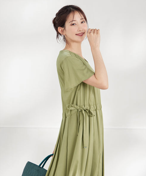 サイドリボンドロストワンピース