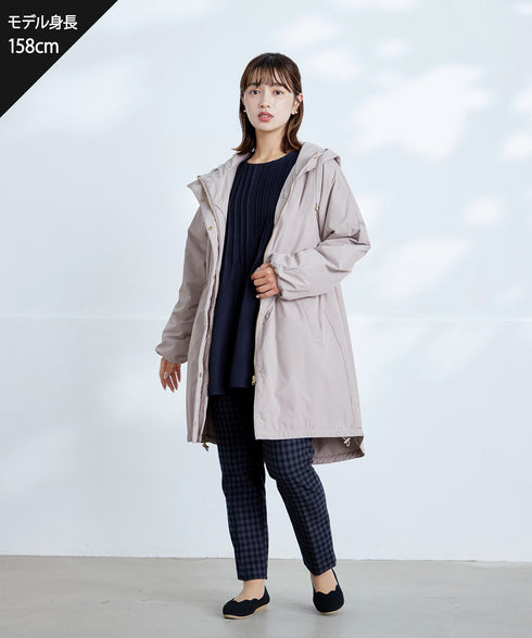 【安田美沙子さん着用】ウォーマル中綿フーデッドコート