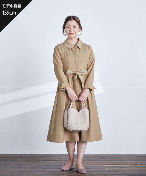 ステンカラードレスコート