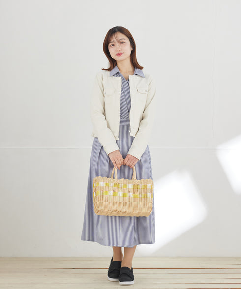 カシュクールシャツワンピース