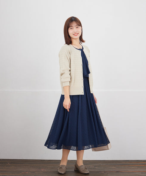 シフォンドレープワンピース