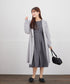 【おのののかさん着用/半袖&長袖選べる袖丈】タックフレアワンピース