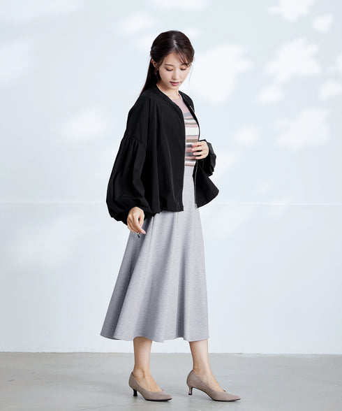 【アウトレット】バルーン袖ストレッチジャケット