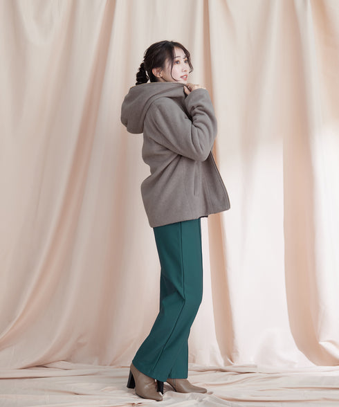 【クリアランスセール】モッサ風フード付きショートコート