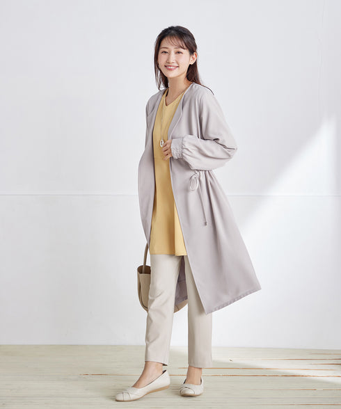 タックヨーク着流しパフスリ-ブコート