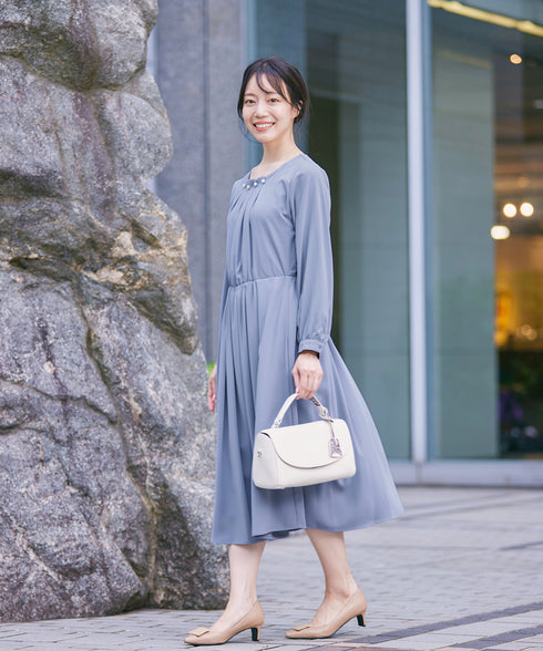 【アウトレット】タックパールワンピース