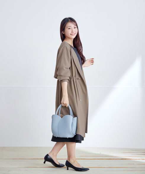 タックヨーク着流しパフスリ-ブコート