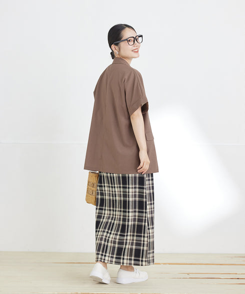【UVカット・吸水速乾・洗濯機洗い】ヴィンテージシアー半袖ジャケット