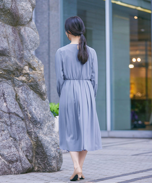【アウトレット】タックパールワンピース