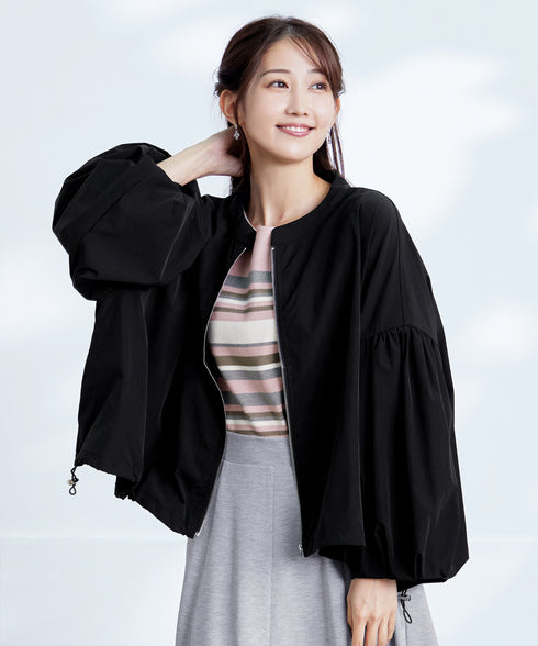 【アウトレット】バルーン袖ストレッチジャケット