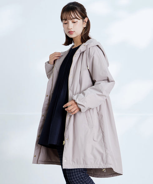 【安田美沙子さん着用】ウォーマル中綿フーデッドコート