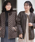 【リバーシブル】表裏2WAYベロアキルティングブルゾン