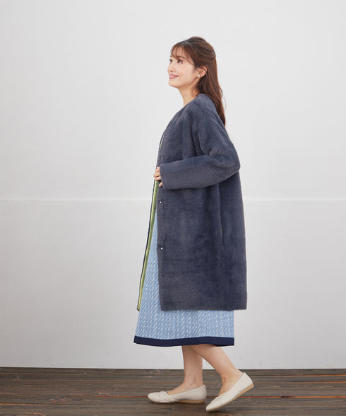 シャギーニットコーディガン