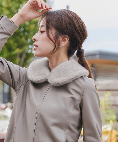 エコファー付け襟ティペット