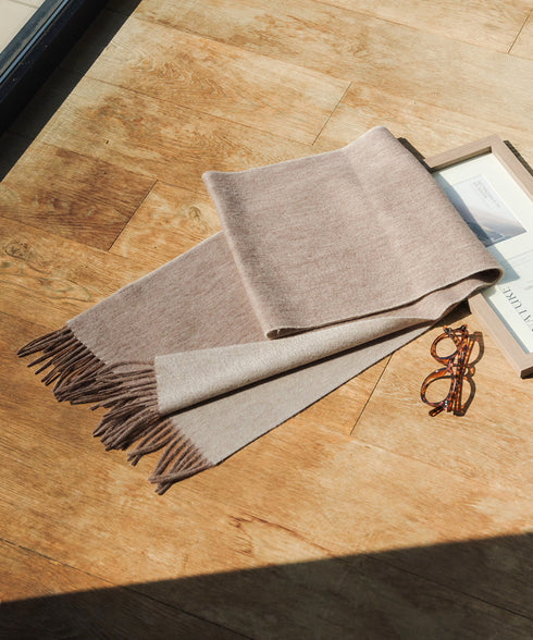 【ウール100%】リバーシブルマフラー