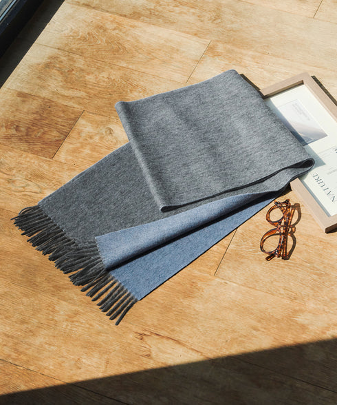 【ウール100%】リバーシブルマフラー