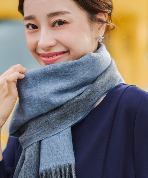 【ウール100%】リバーシブルマフラー
