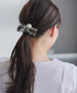 パール×ツイードリボンヘアゴム