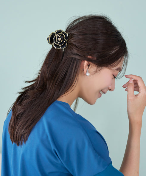 ローズモチーフヘアクリップ