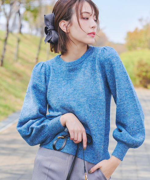 コーデュロイリボンヘアクリップ