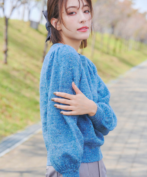 コーデュロイリボンヘアクリップ