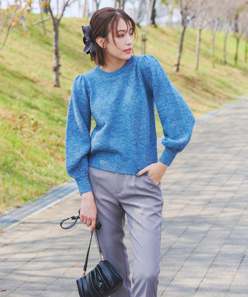 コーデュロイリボンヘアクリップ