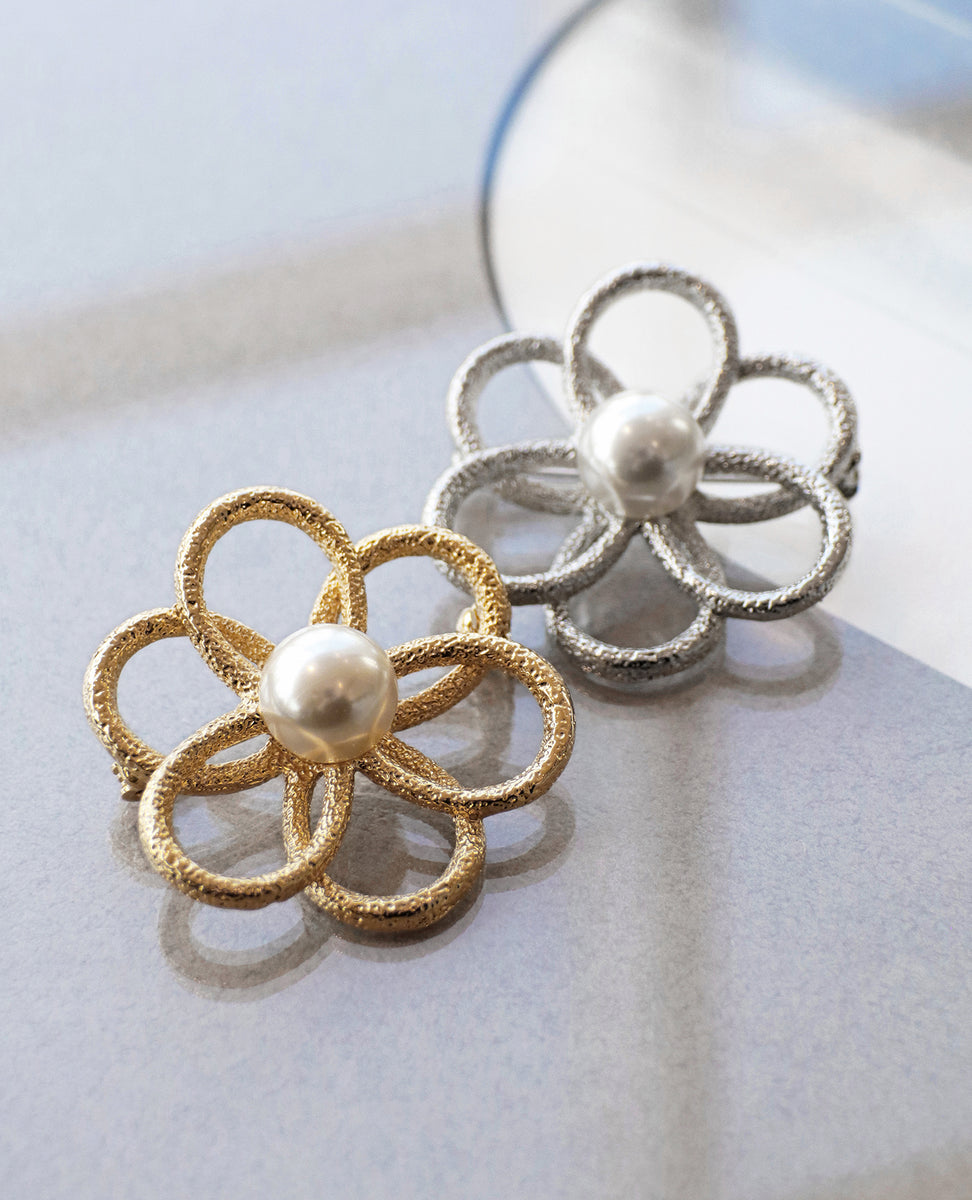 71 フラワー ブローチ 花 J256026 GEORG JENSEN 71 フラワー ブローチ