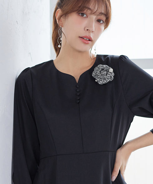 フラワーツイードコサージュ