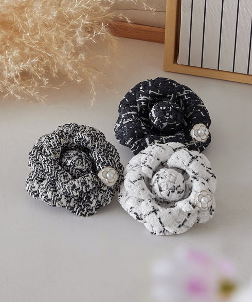 フラワーツイードコサージュ