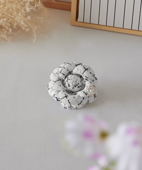 フラワーツイードコサージュ