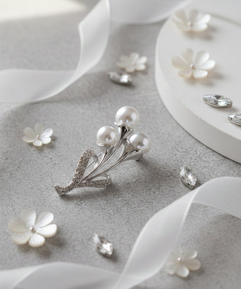パールリーフブランチブローチ