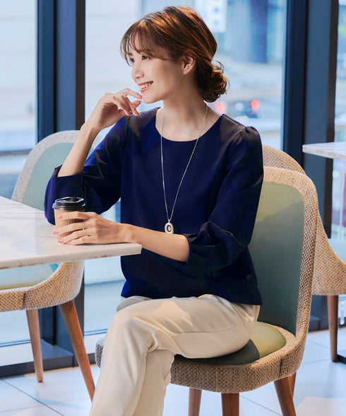 【安田美沙子さん着用】T/R両面起毛ストレッチパンツ