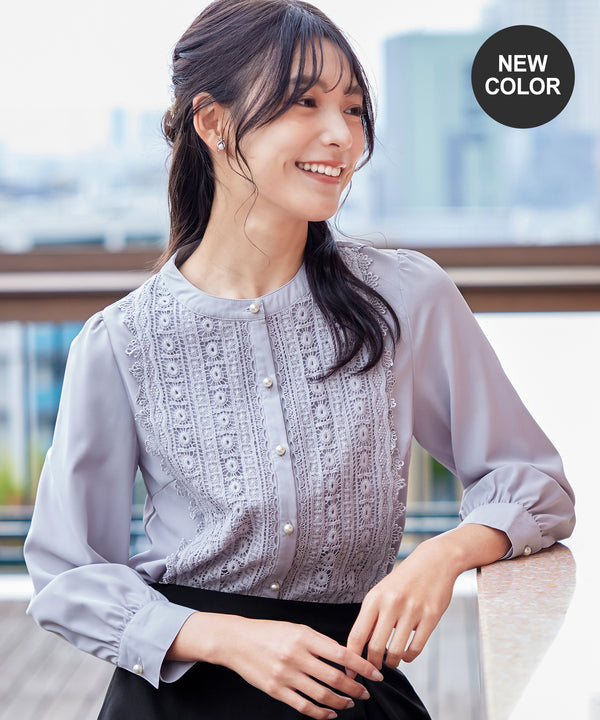 【新色追加】レースブラウス