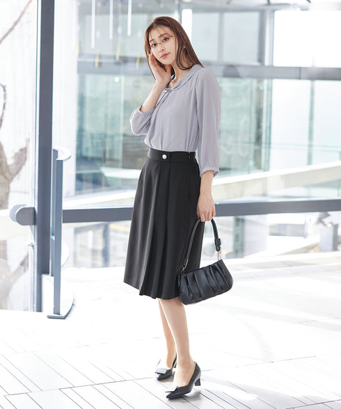 【ダブルクロス】 アシンメトリープリーツスカート