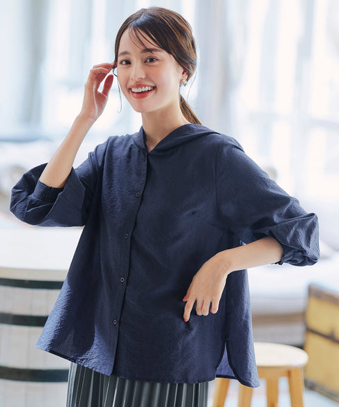 【アウトレット】シアーパーカーカーディガン