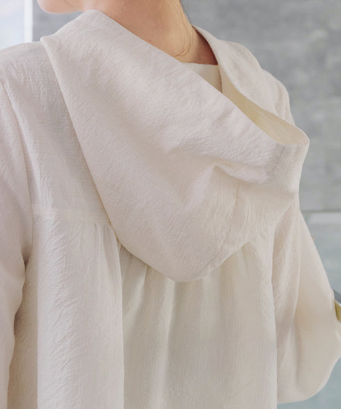 【アウトレット】シアーパーカーカーディガン