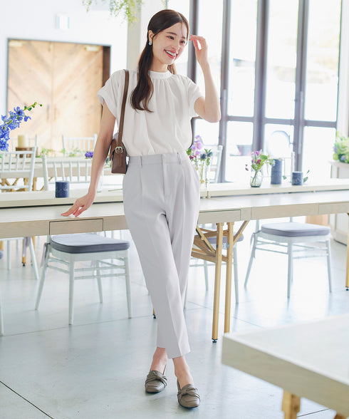 【小倉優子さん着用・ダブルクロス】 テーパードパンツ