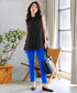【アウトレット】ノースリーブ後ろタックティアードブラウス