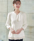 レイヤードヘムペプラムブラウス